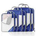 Compression Packing Cubes 6 Set, Compressible Space-Saving Packing Cubes for Travel - Compression Bags, Luggage