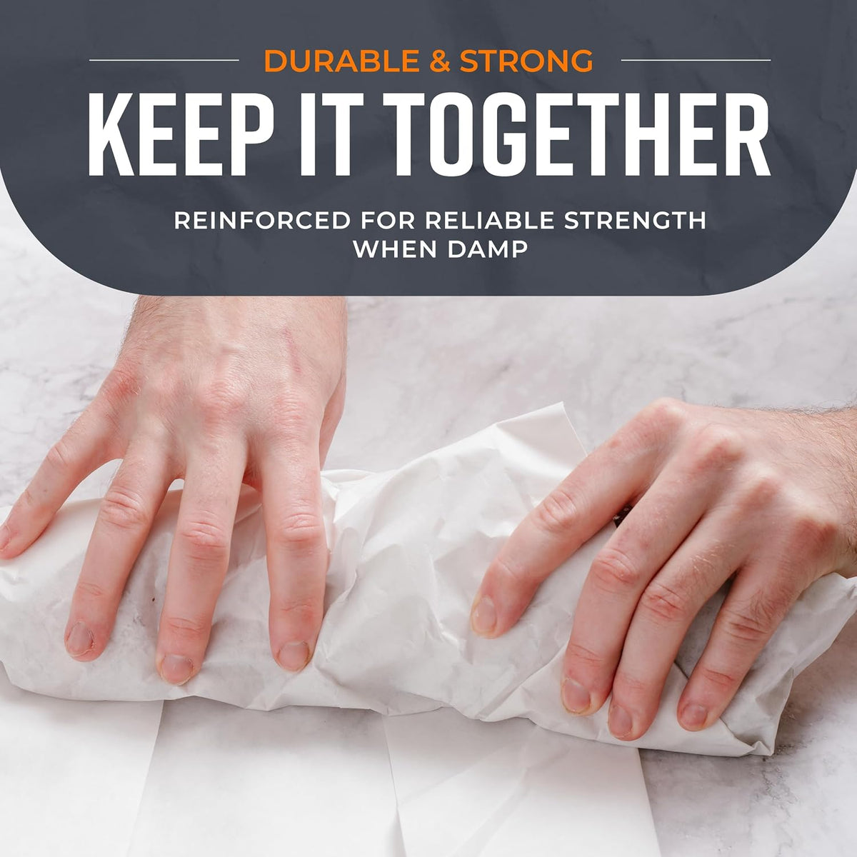 White Kraft Butcher Paper Roll - 18'' x 150' - Versatile & Durable - Ideal for Packaging, Grilling, Smoking Meat and