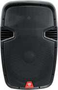 15" Passive DJ/PA Speaker, 500W Peak, 125W RMS, 8 Ohm, ABS Cabinet, 2" Voice Coil, Titanium Tweeter, Pole Mount