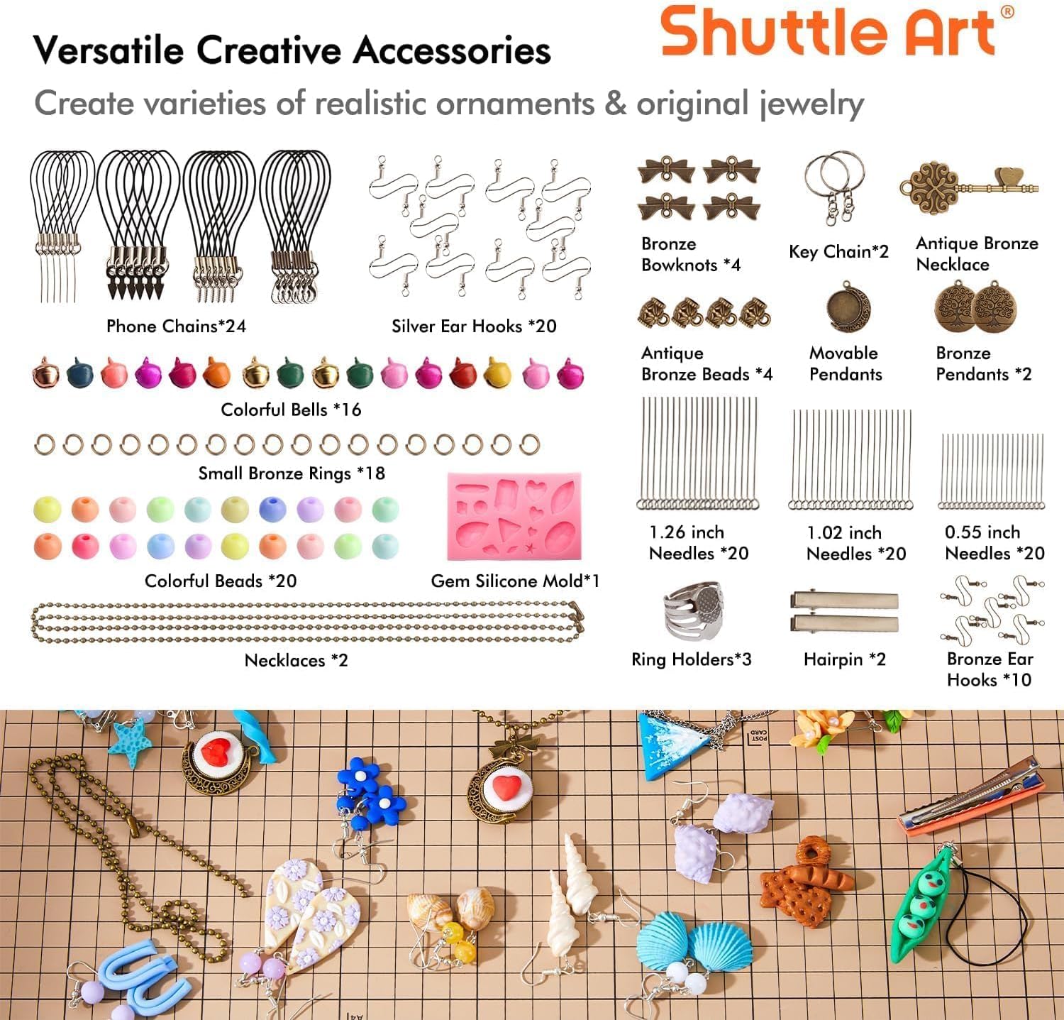 82 Colors Polymer Clay Kit, Oven Bake Clay for Kids, 19 Sculpting Tools, 16 Accessories, Non-Toxic, Non-Sticky DIY