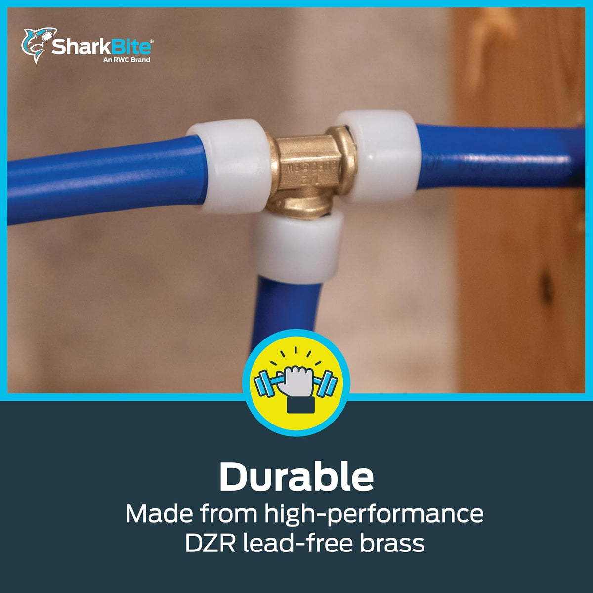 SharkBite 1/2 Inch Poly Expansion 90 Degree Coupling for PEX-A Pipe, Pack of 5, Plastic Plumbing Fittings, Plastic Elbow Coupling for PEX-A Tubing, UA248A5