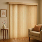 Embossed Vertical Privacy Slat Blinds