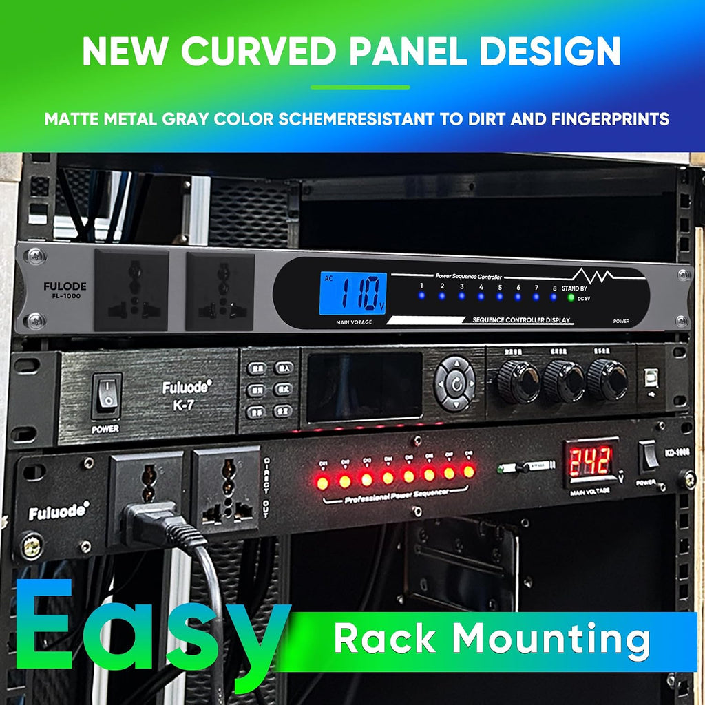 Power Conditioner Rack Mount for Audio Equipment DJ Power Sequencer