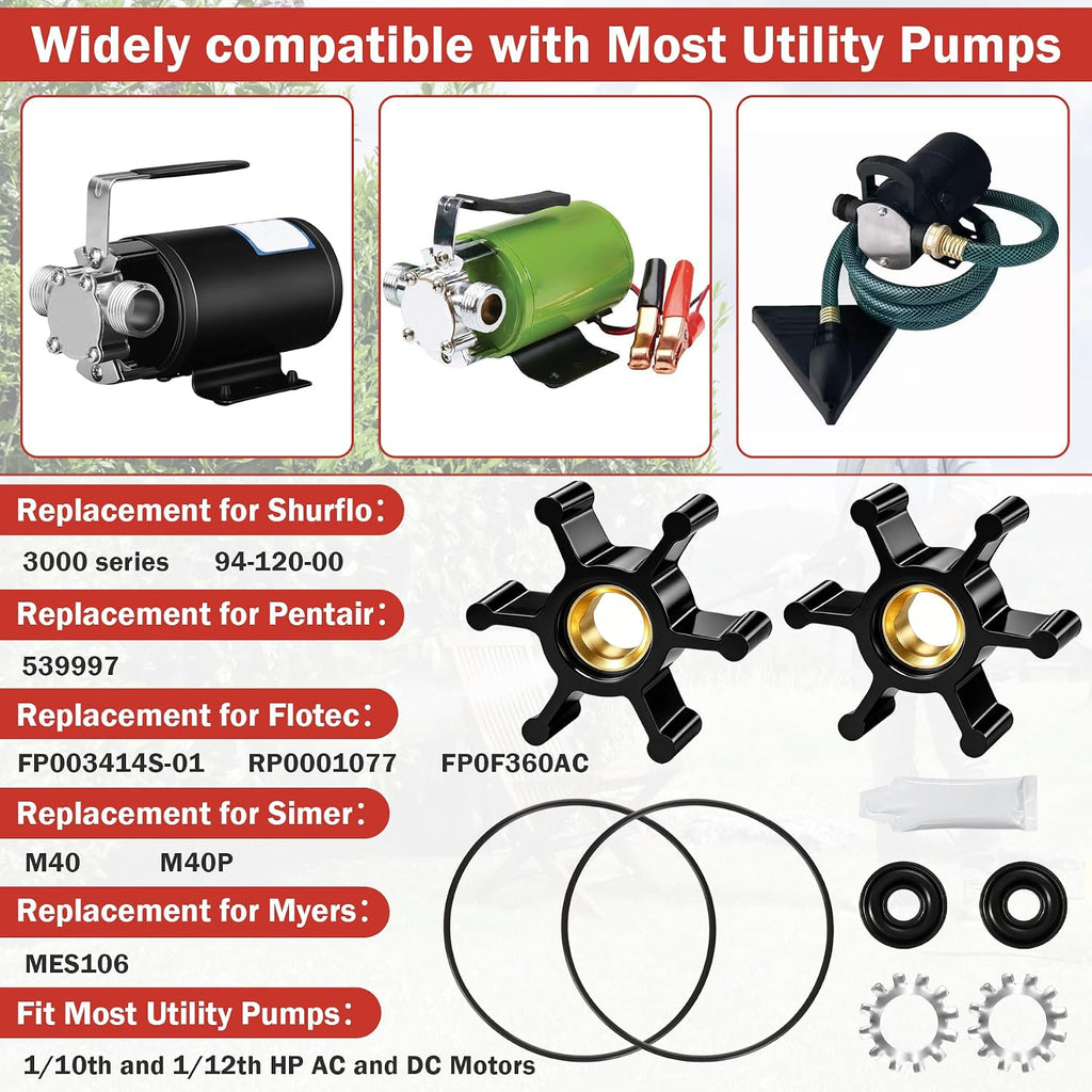 FP003414S FP0F360AC Utility Pump Replacement Impeller Kit Fit for Flotec
