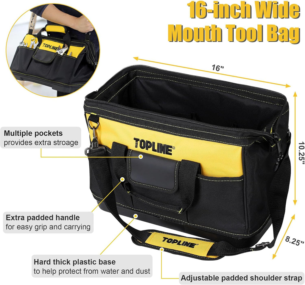 467-Piece Household Home Tool Sets for Mechanics, 16-Inch Tool Bag with Heavy Duty Home Tool Kit Included, Tool Sets