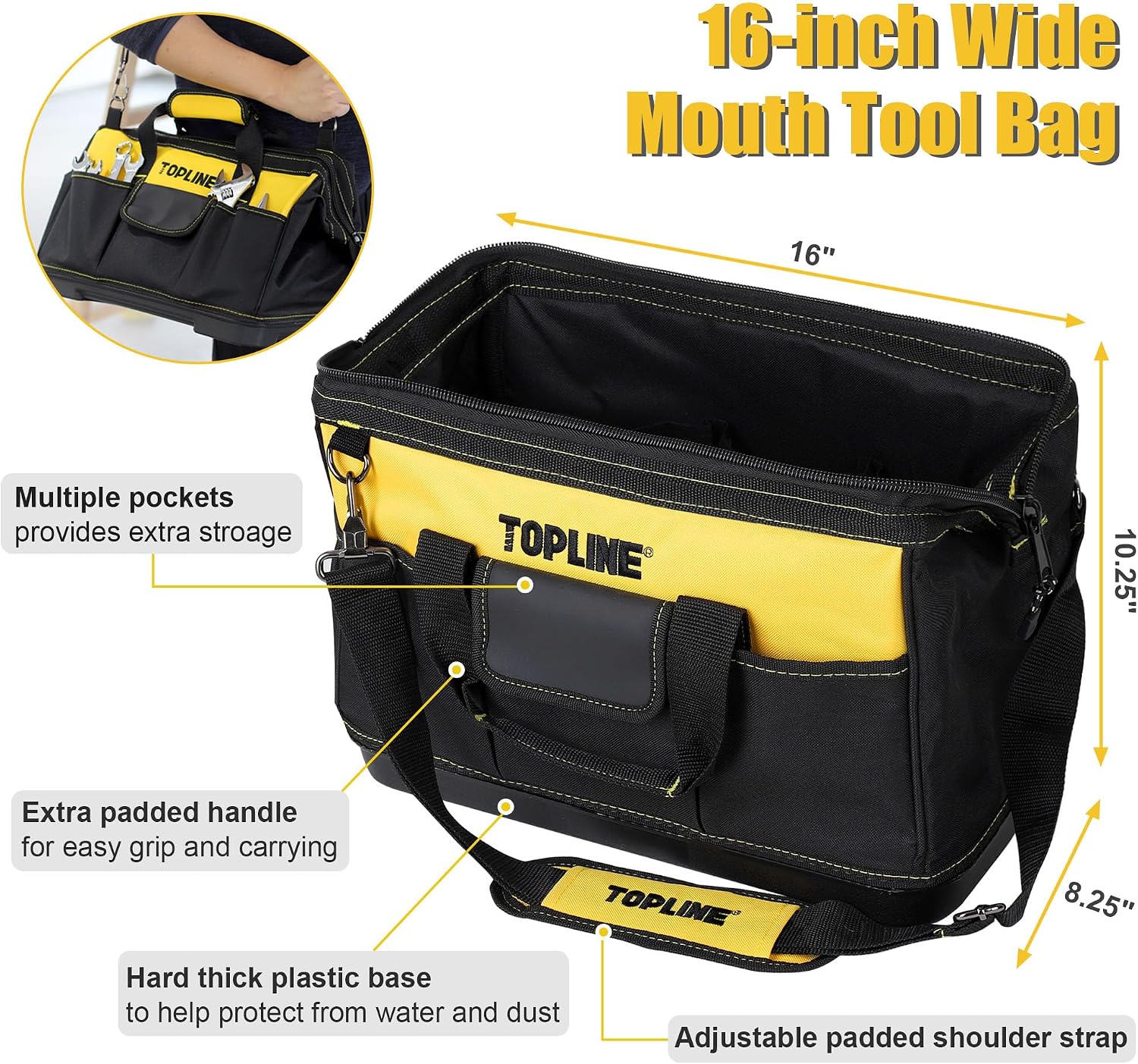 467-Piece Household Home Tool Sets for Mechanics, 16-Inch Tool Bag with Heavy Duty Home Tool Kit Included, Tool Sets
