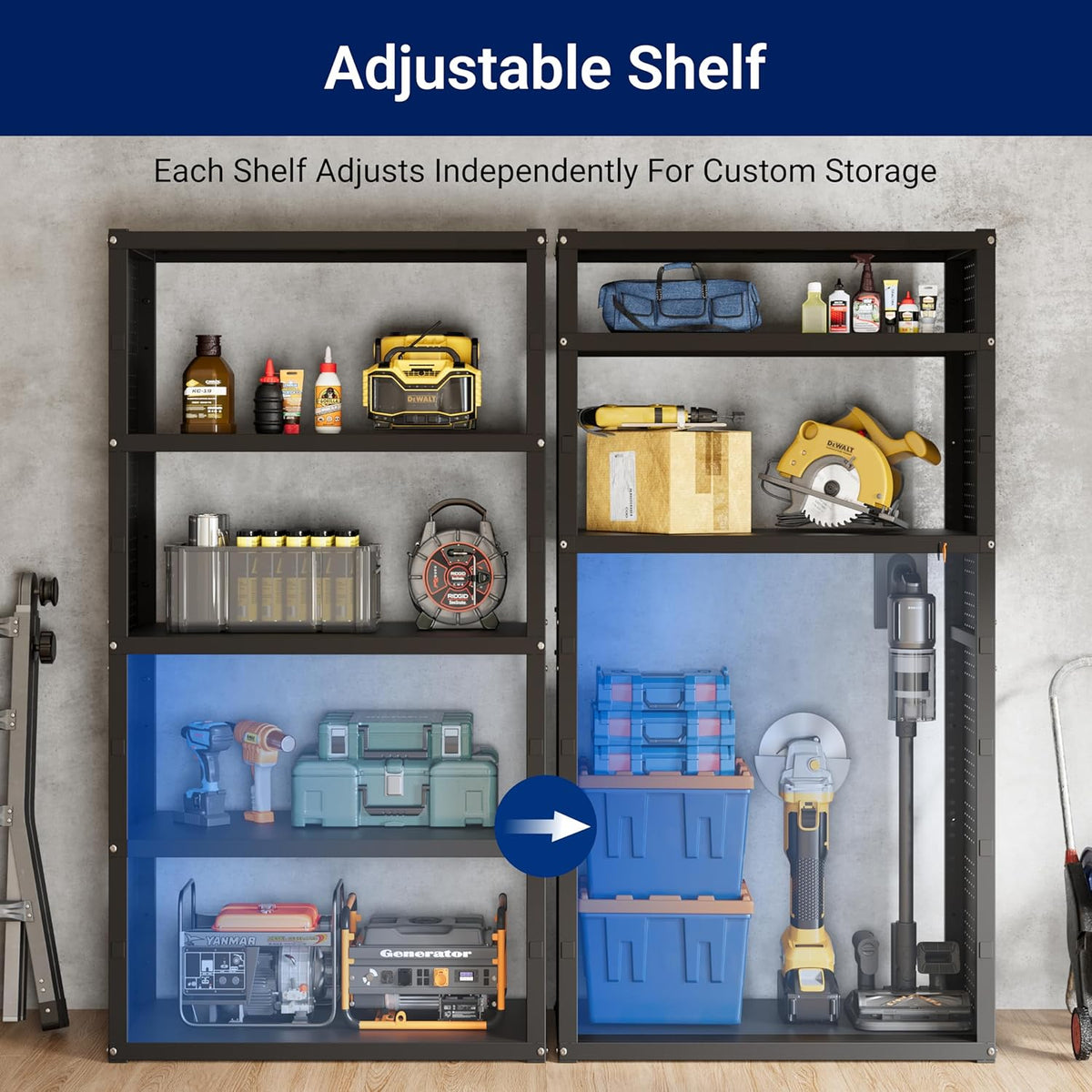 117"L 3-in-1 Modular Garage Storage Cabinet with Workbench