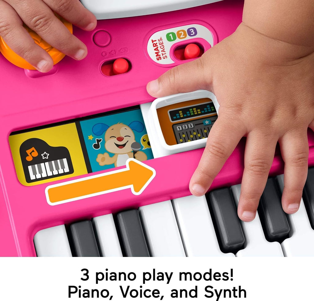 Fisher-Price Laugh & Learn Mix & Learn DJ Table Baby Toy | Pink, 12 Busy Activities, Musical Learning Play, Infants &