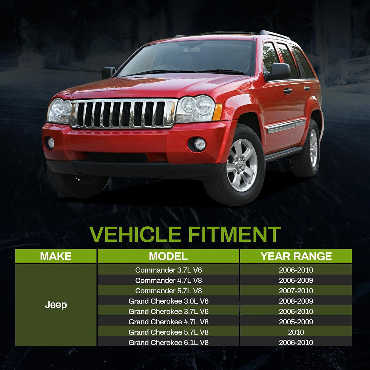 AUTOSAVER88 Radiator Compatible with 2006-2010 Jeep Commander, for 2005-2010 Grand Cherokee 3.0L 3.7L V6 4.7L 6.1L V8 ATRD1061