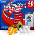 40 Pack Washing Machine Cleaner Tablets,Deep Cleaning Descaler For HE Front Loader & Top Load Washer,Washer Machine