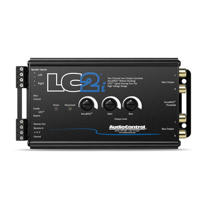 LC2i 2-Channel Line Output Converter with AccuBASS for Adding Subwoofers, Amplifiers to Factory Car Audio Receiver