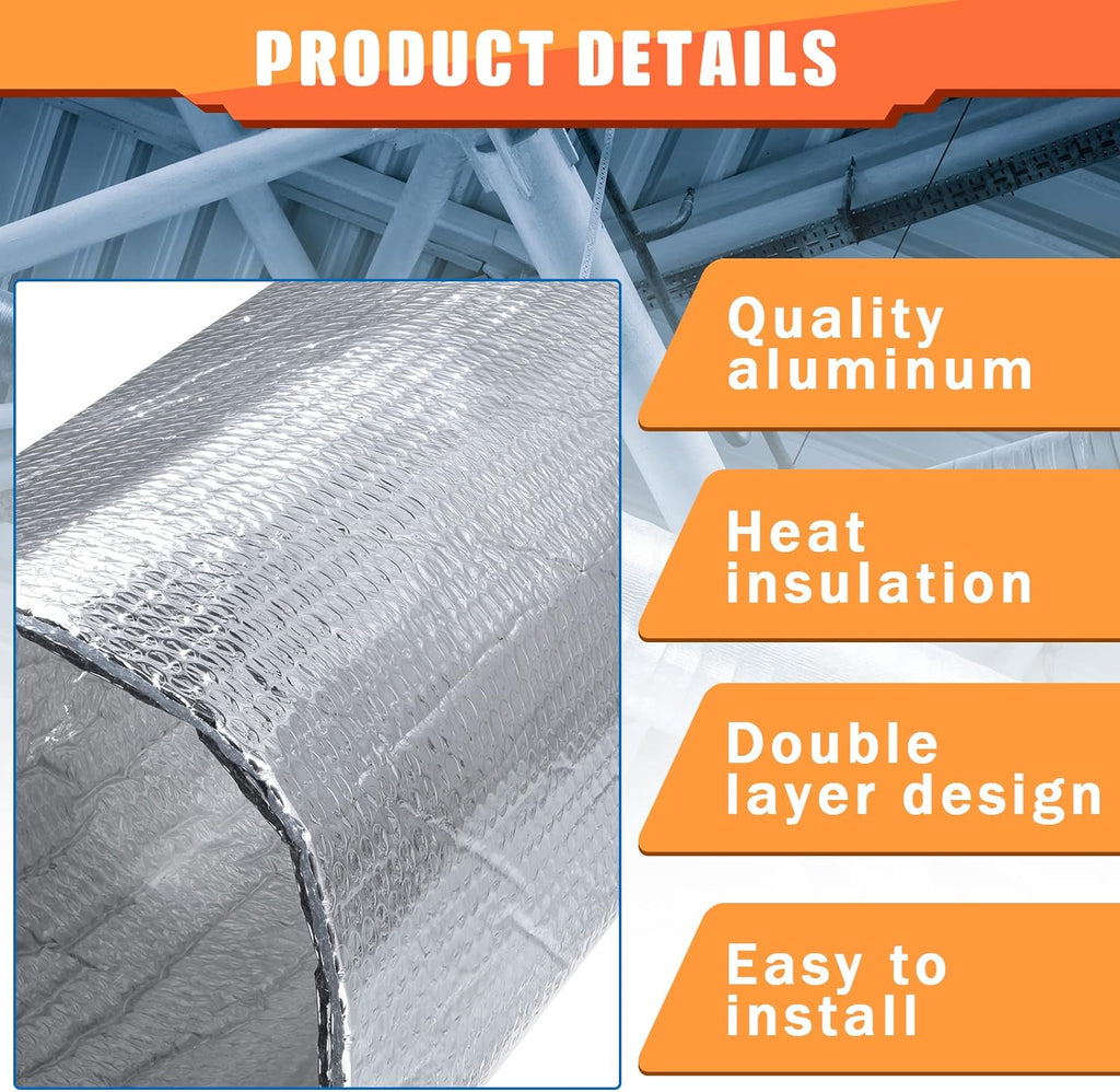 16 P Garage Door Insulation Kit Double Bubble Insulation Panels Reflective Aluminum Radiant Thermal Winter Summer