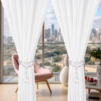 Luxury Crystal Beaded Magnetic Curtain Tieback, Purple
