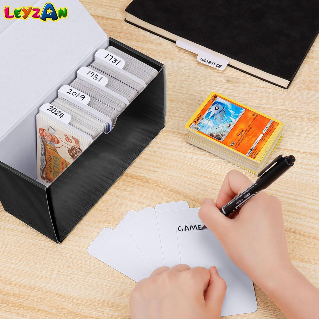 Trading Card Dividers, 150-Pack Paper Card Divider for Storage Boxes | Vertical Dividers Card for TCG, MTG, Baseball