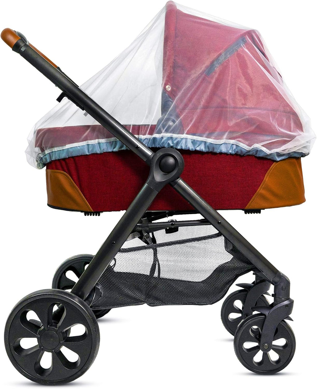 Baby Mosquito Net for Stroller, Carrier & Bassinet – Elastic Drawstring for Snug Fit Netting - Infant Bug Net for