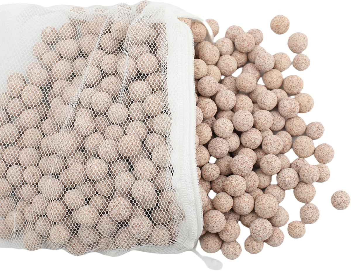 1.1 lbs Ceramic Bio Filter Balls for Aquarium, Fish Tank Filter Media Sphere for Freshwater & Saltwater, Koi Pond