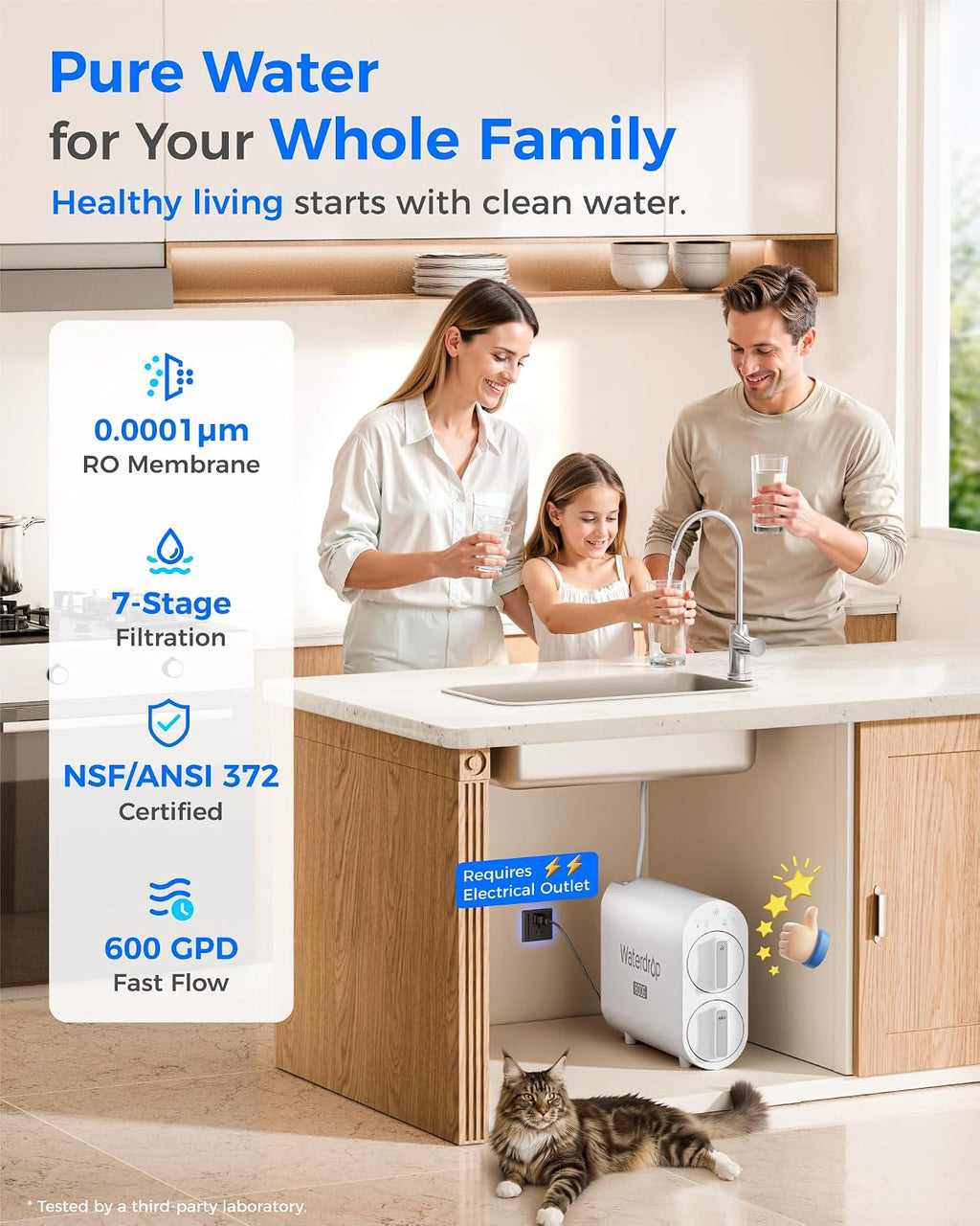 G2P600 Under-Sink RO System, 600 GPD Tankless RO Water Filtration