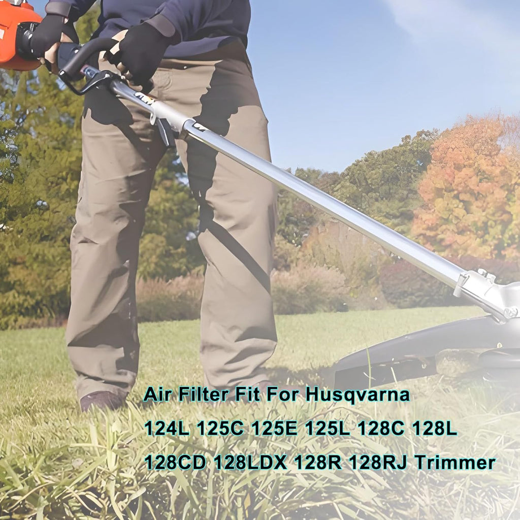 530150253 Air Filter, Fit for Husqvarna 124L 125L 128L 128CD 128LD 128LDX Gas String Trimmer Brush Cutter Parts (4-pack)