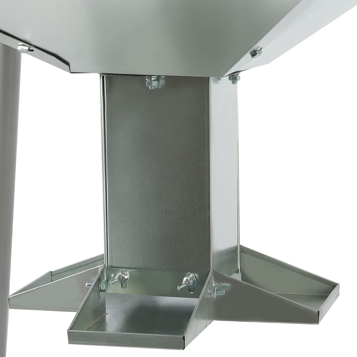 Steel 450LB Capacity Big Game Gravity Metal Deer Feeder Galvanized Hunting w/o Foot Kit Tripod Feeder