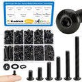 KADRICK 595Pcs M4 Screw Kit,Hex Socket Button Head M4 Bolts Length 6MM-30MM