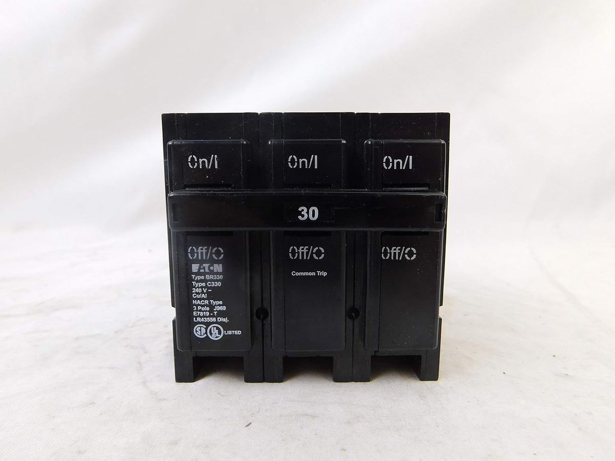 EATON CUTLER HAMMER BR330 Type BR Breaker 30A/3 Pole 240V 10K