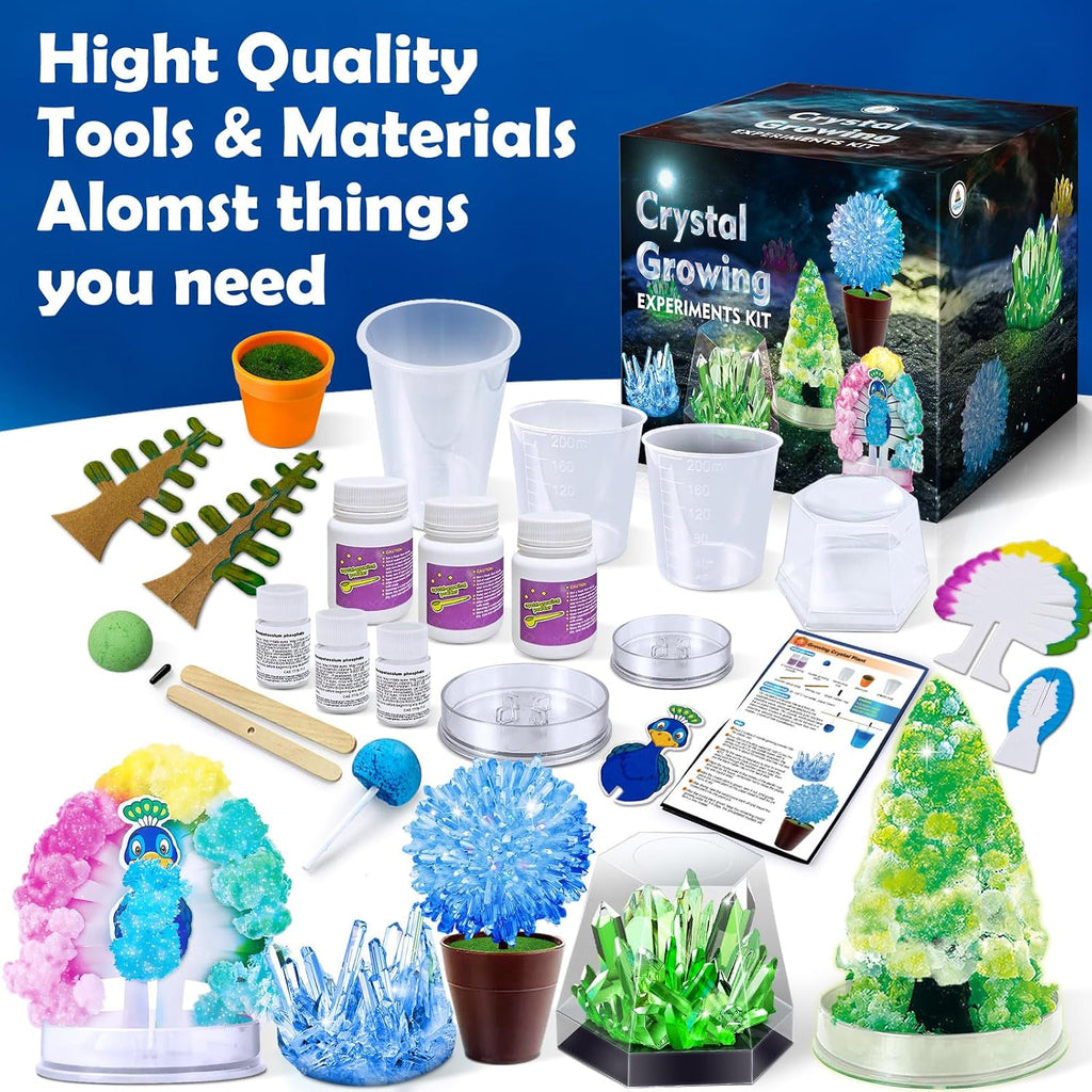 Crystal Growing Experiment Science Kits for Kids | S.T.E.M Projects Learning Educational Toys Gifts Idea for Boys Girls