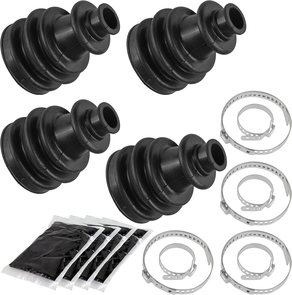 Caltric 2 Front Right Left Axle CV Boot Kit Compatible with Polaris Ranger XP 900 Eps 2013 2014-2019