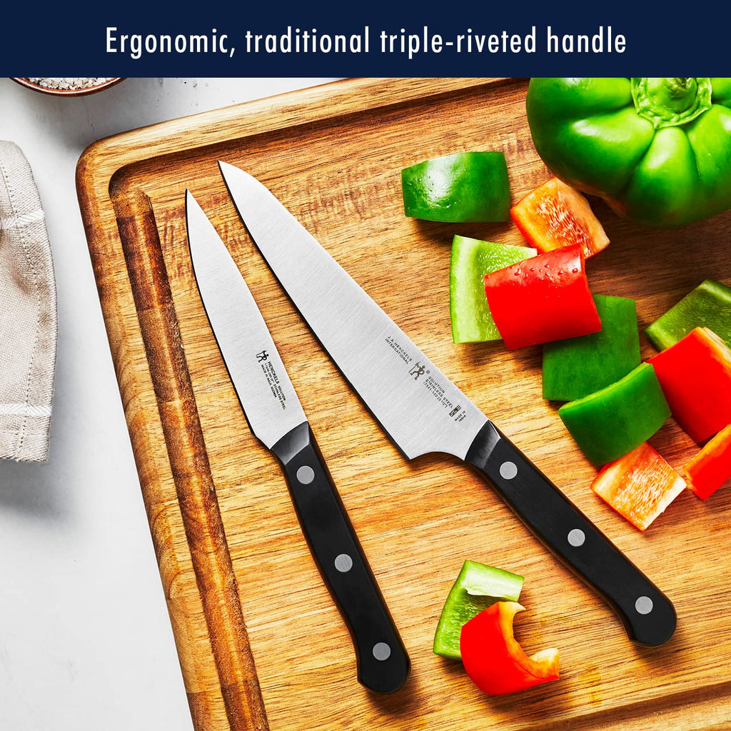 Solution 15 pc Knife Set, Razor-Sharp, German Engineered, Brown