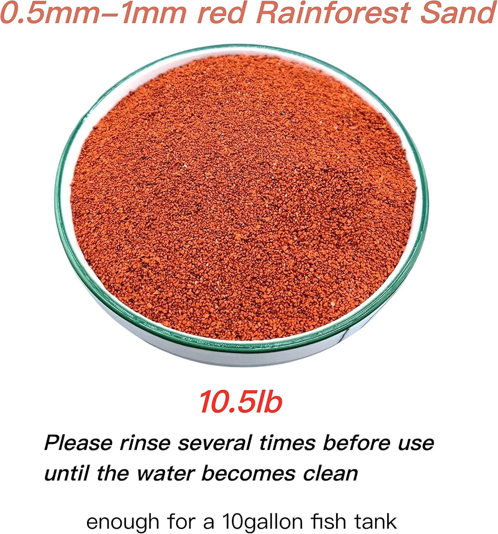 11lb Natural South American Rainforest Sand, Aquarium red Sand, Lava Rock Soil, Red Lava Rock Sand, Succulent Sand
