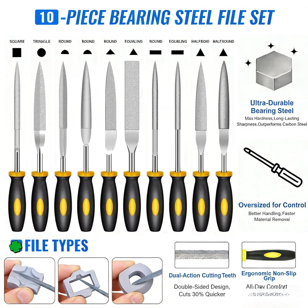 69-Piece 3D Printer Tool Kit with Deburring Tool, Flush Cutters, Needle File Set, Nozzle Cleaning Kit and Plastic