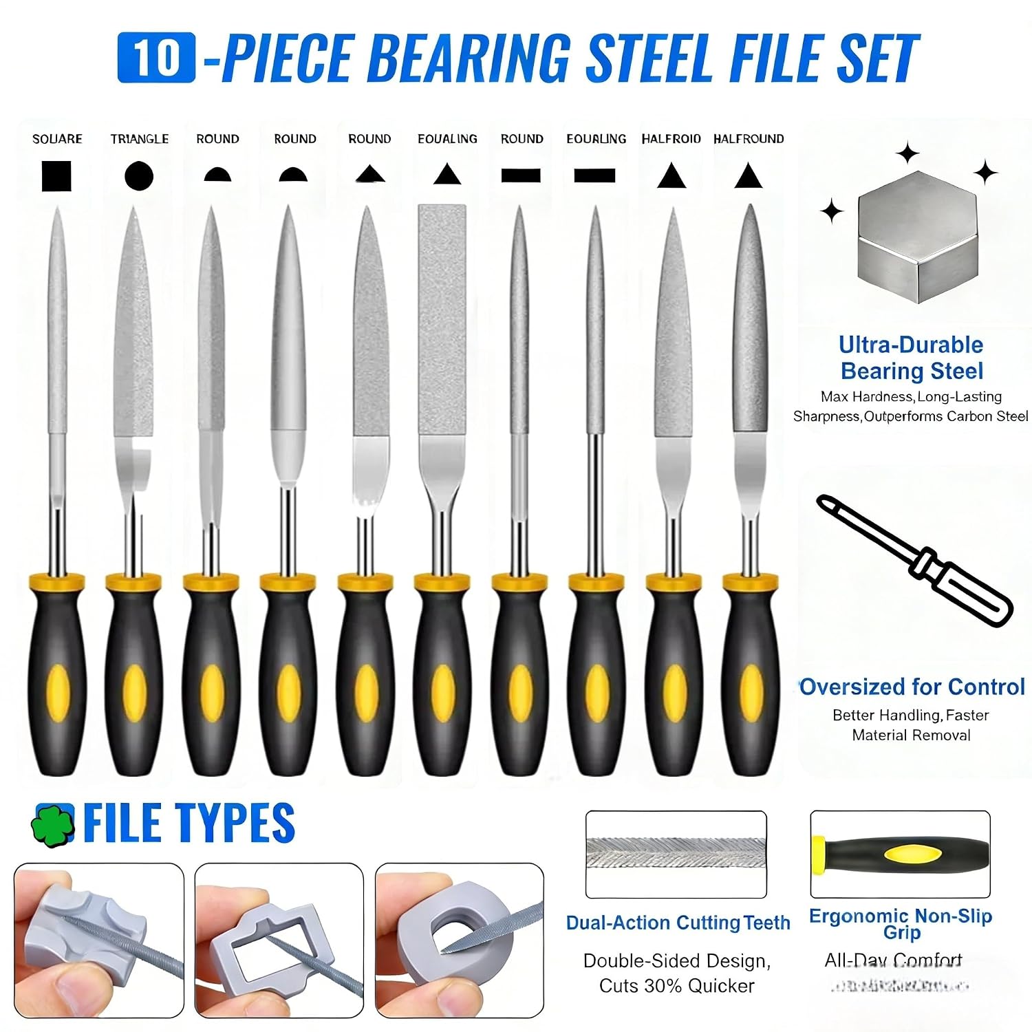 69-Piece 3D Printer Tool Kit with Deburring Tool, Flush Cutters, Needle File Set, Nozzle Cleaning Kit and Plastic