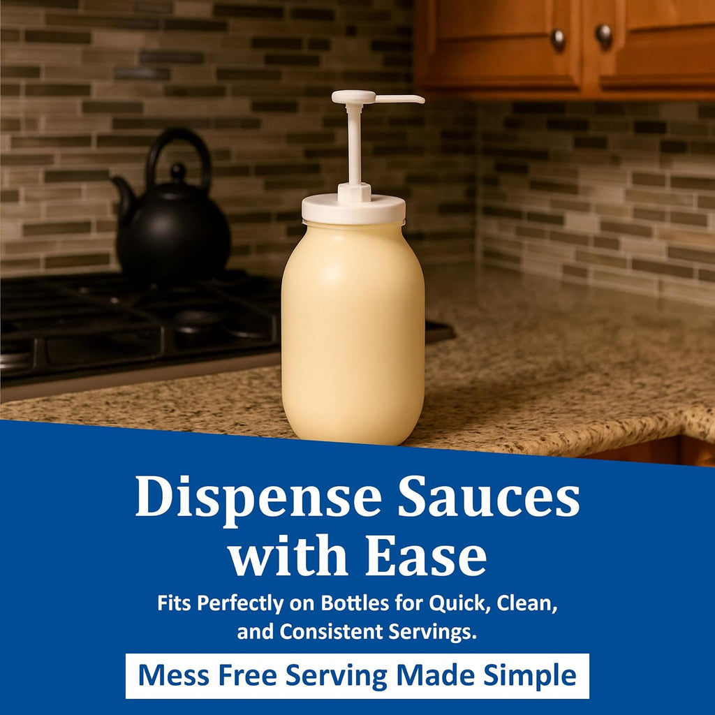 P7310 Economy Condiment Syrup Pump w/ 5 Caps NSF