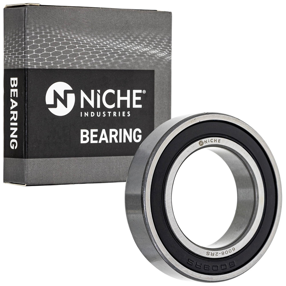 NICHE Wheel Bearing 6008-2RS 40x68x15mm Single Row Deep Groove 10 Pack