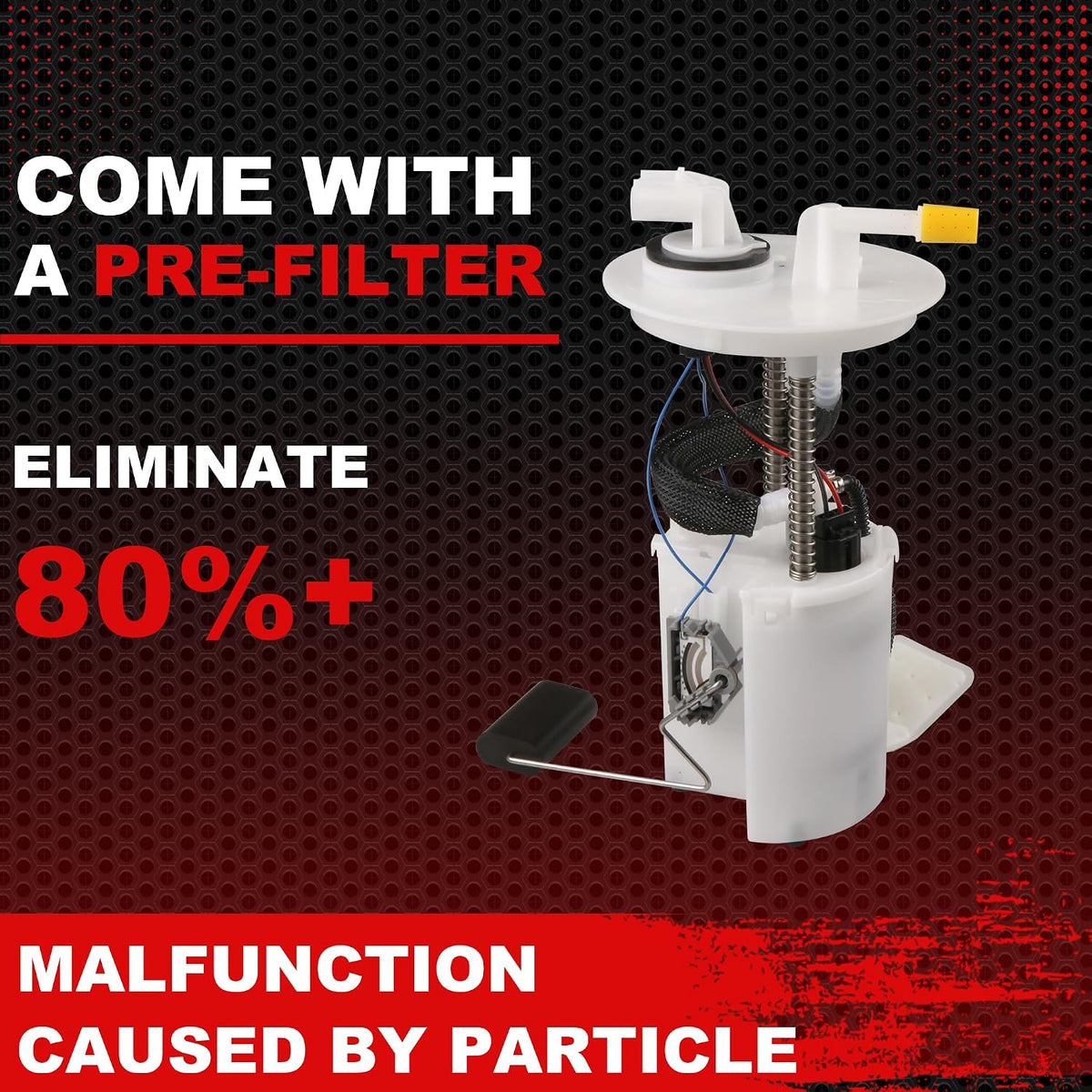 Electric Fuel Pump Assembly w/Sending Unit Compatible for 2004-2007 Ford Taurus, Compatible for 2004-2005 Mercury Sable V6 3.0L Replace E2435M
