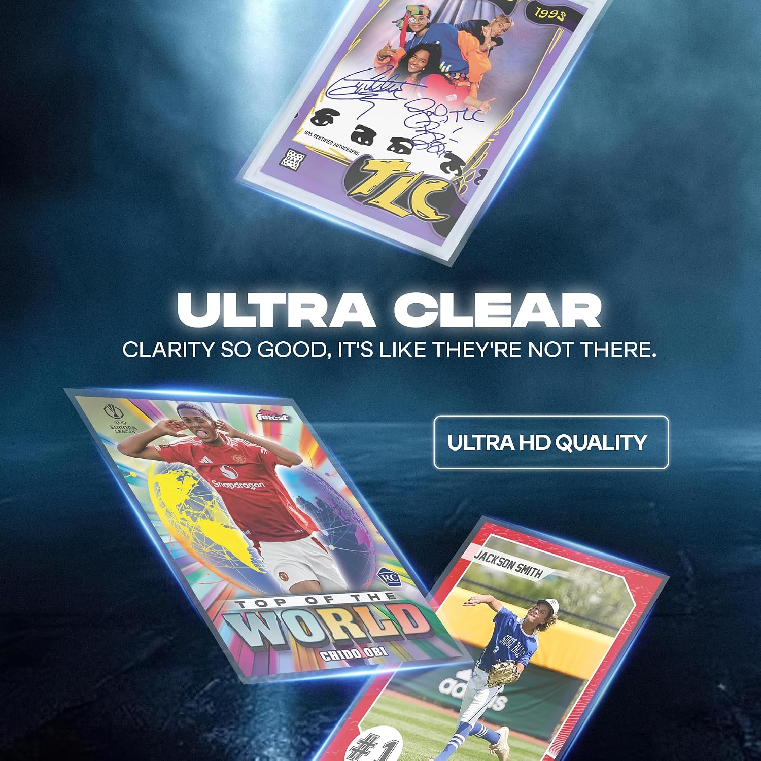 Card Sleeves 100 Count, Trading Card Sleeves, Clear Penny Sleeves | PVC Free & Acid Free, Soft Polypropylene for