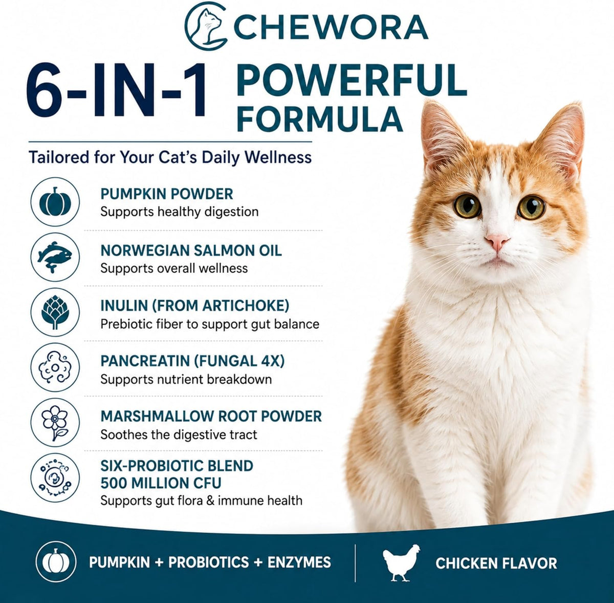 Probiotics for Cats – Digestive Support Chews, 240 Chews