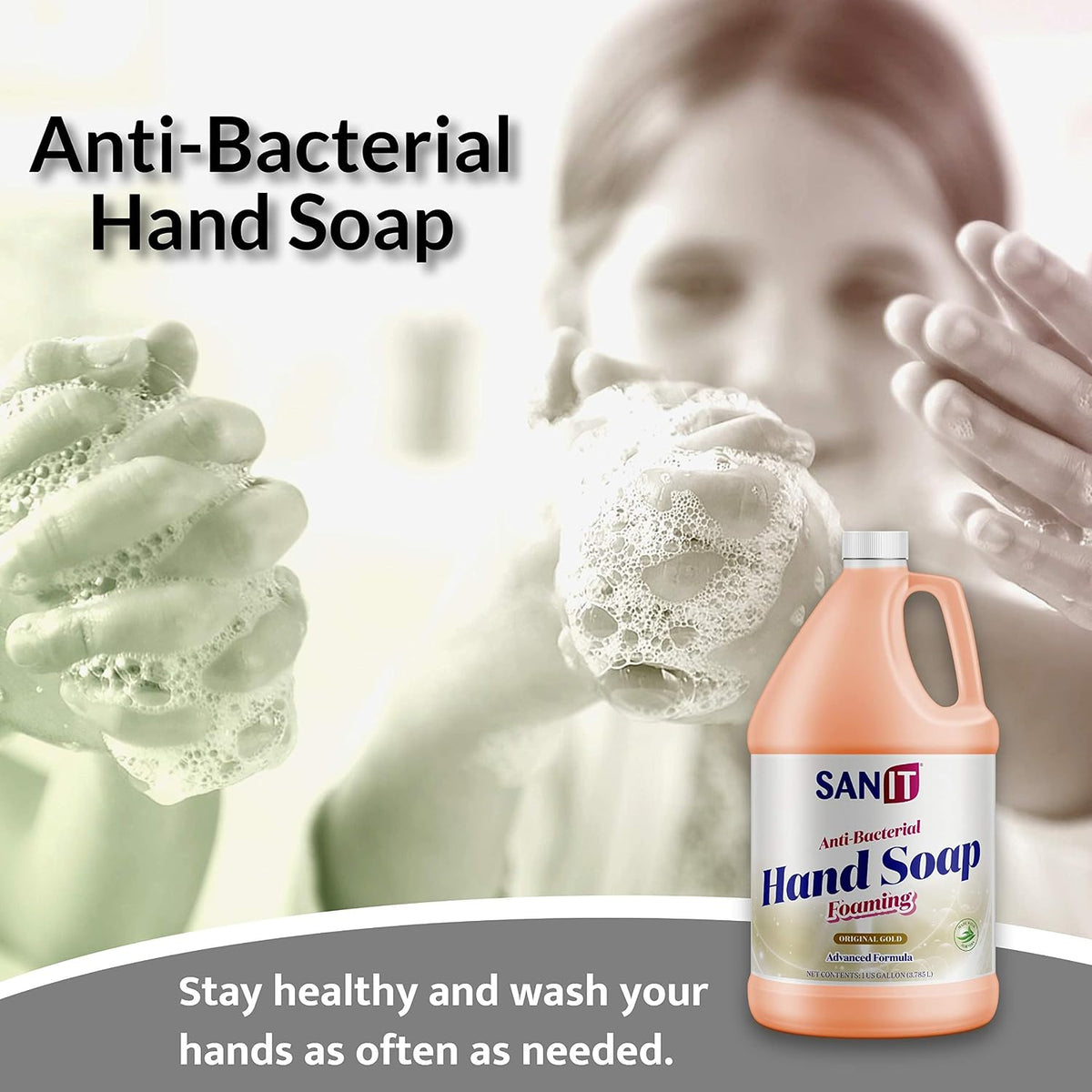 Antibacterial Foaming Hand Soap Refill - Advanced Formula with Aloe Vera and Moisturizers - All-Natural Moisturizing