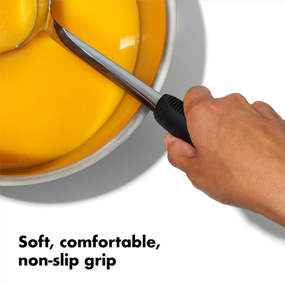Good Grips Stainless Steel Soup Ladle with Pour Spout | Comfortable Non-Slip Handle, Drip-Free Pour Spout, Dishwasher