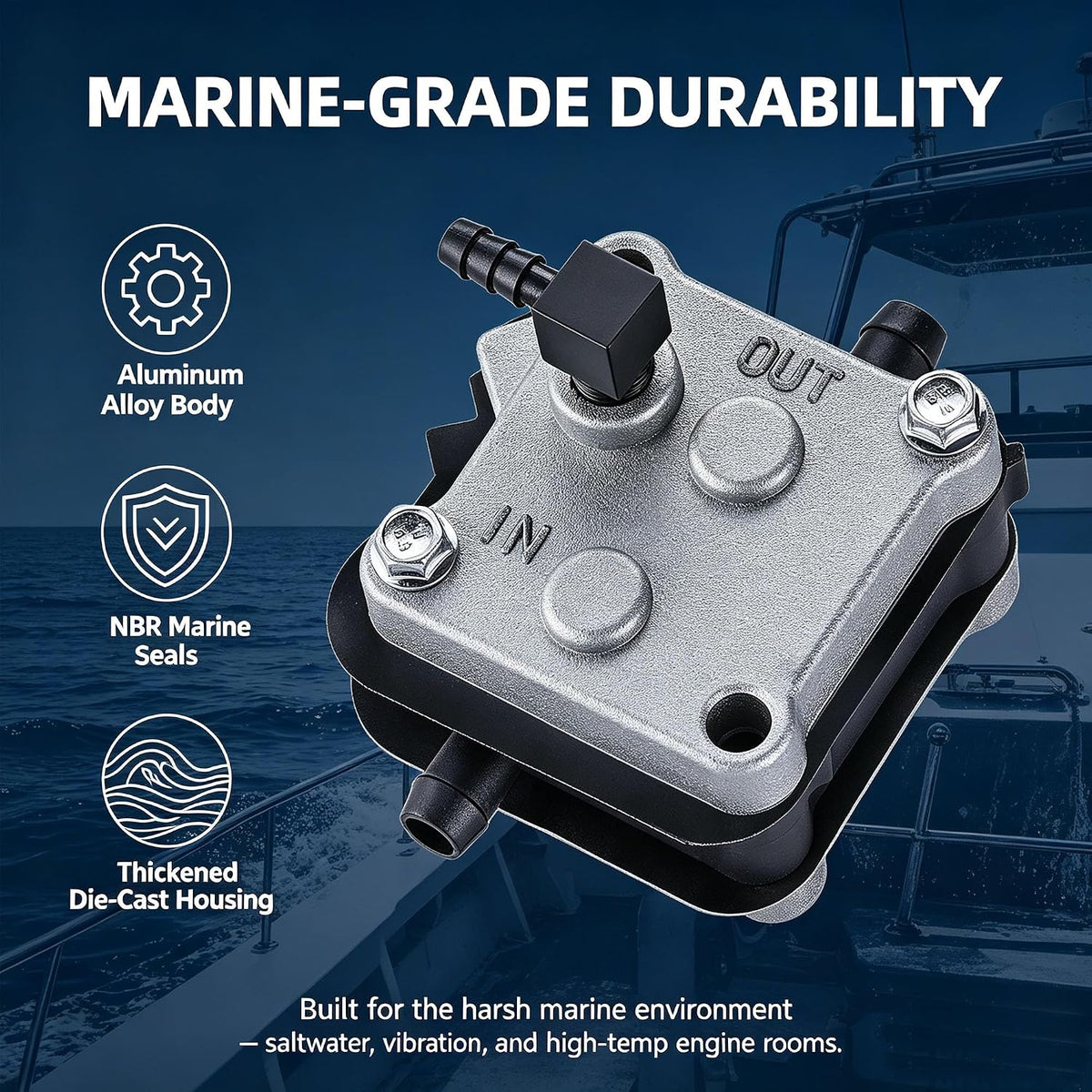 14360A78 Fuel Pump for Mercury 30-300HP Outboard