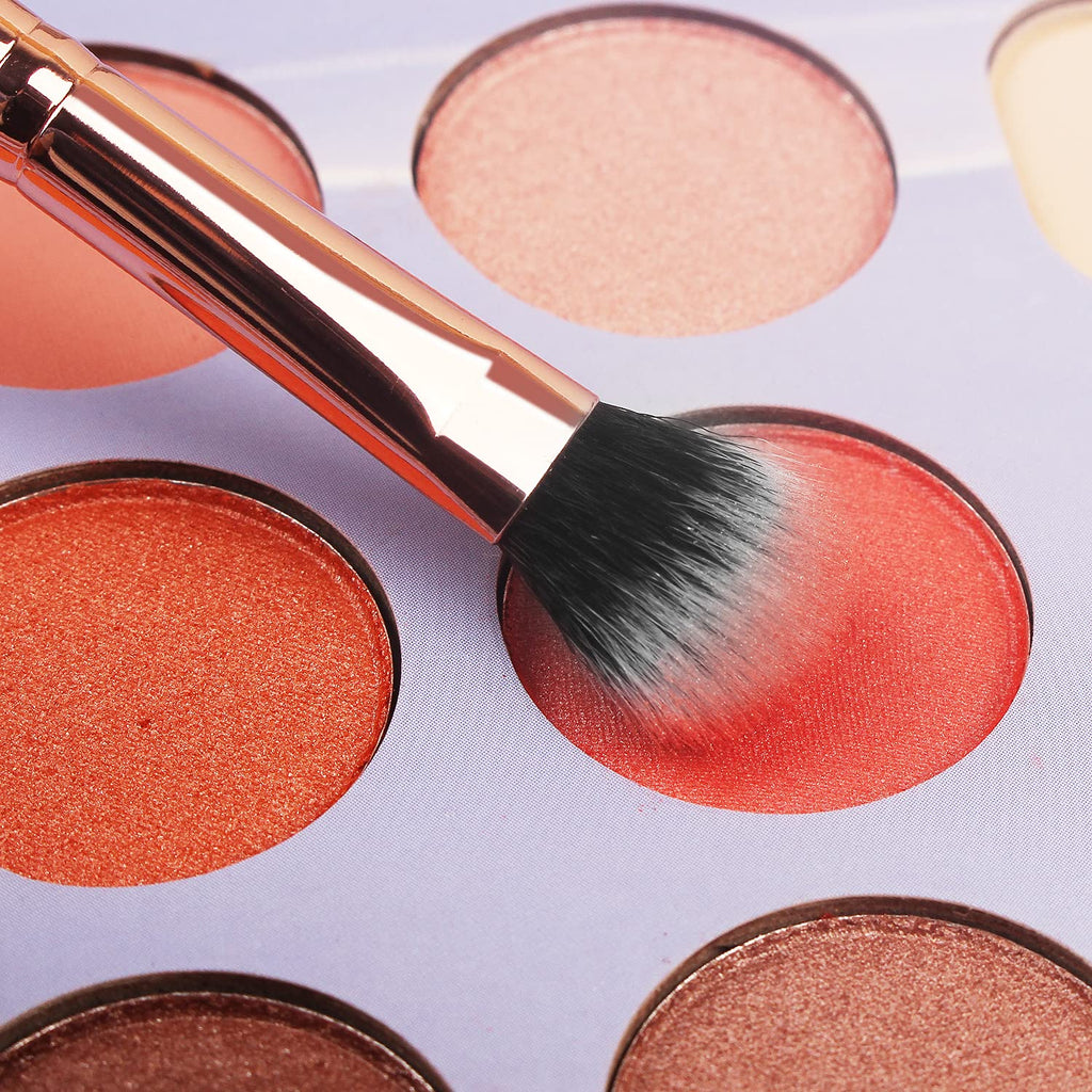 Makeup Brush Set 16 Pcs with 1 Eyebrow Razor Premium Synthetic Foundation Powder Concealers Eyeshadow Blush Makeup