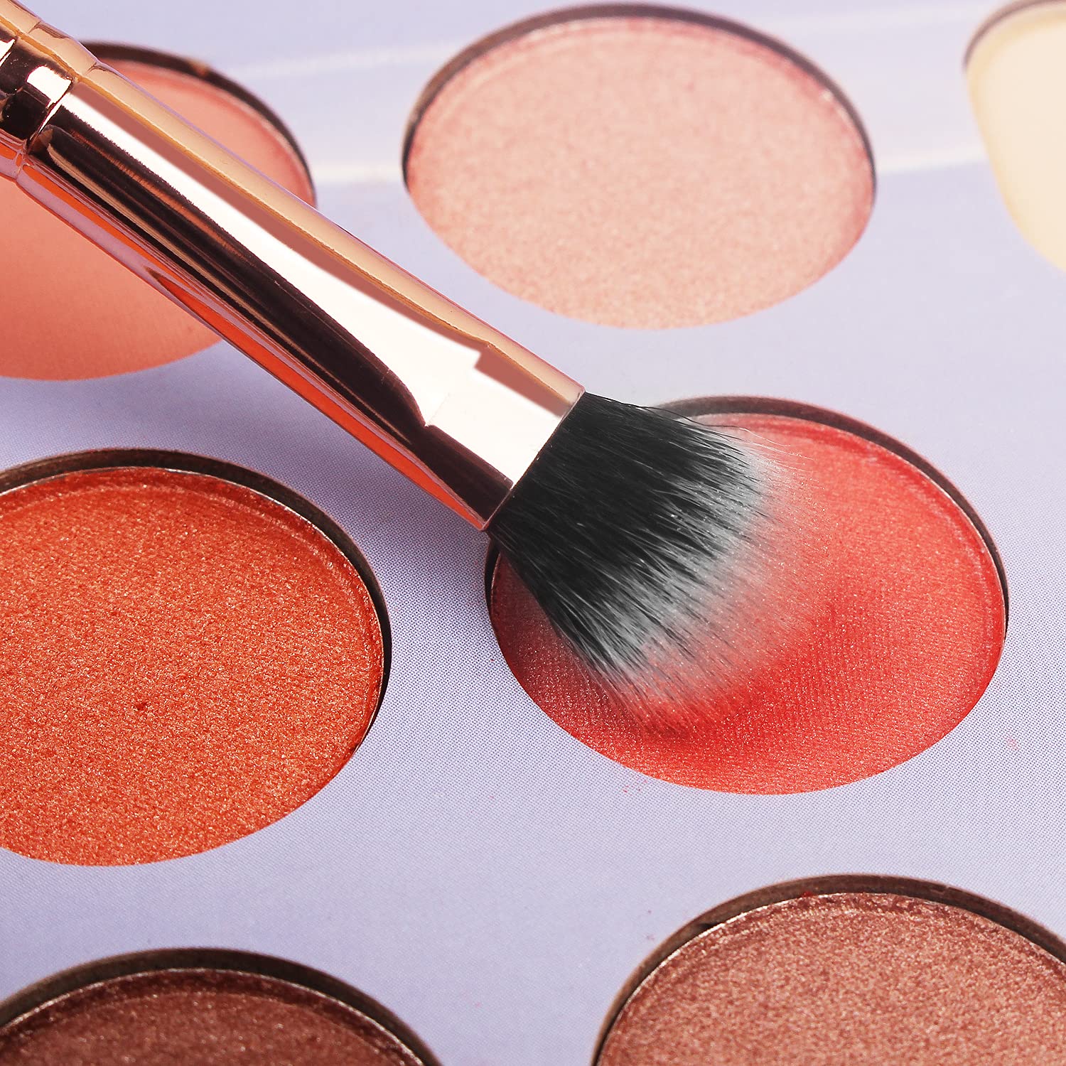 Makeup Brush Set 16 Pcs with 1 Eyebrow Razor Premium Synthetic Foundation Powder Concealers Eyeshadow Blush Makeup