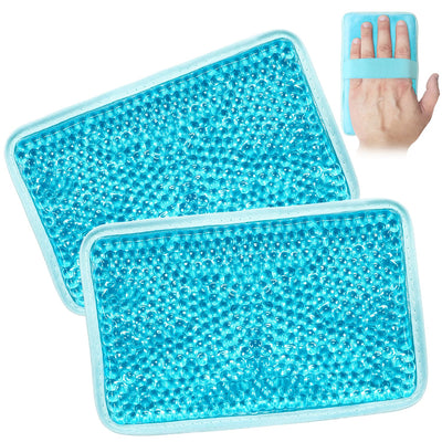 Gel Ice Pack for Injuries Ice Bag with Strap-2 Pack Reusable Hot Cold Pack