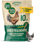 10lb Dried Mealworms for Chickens & Wild Birds, Chicken Feed