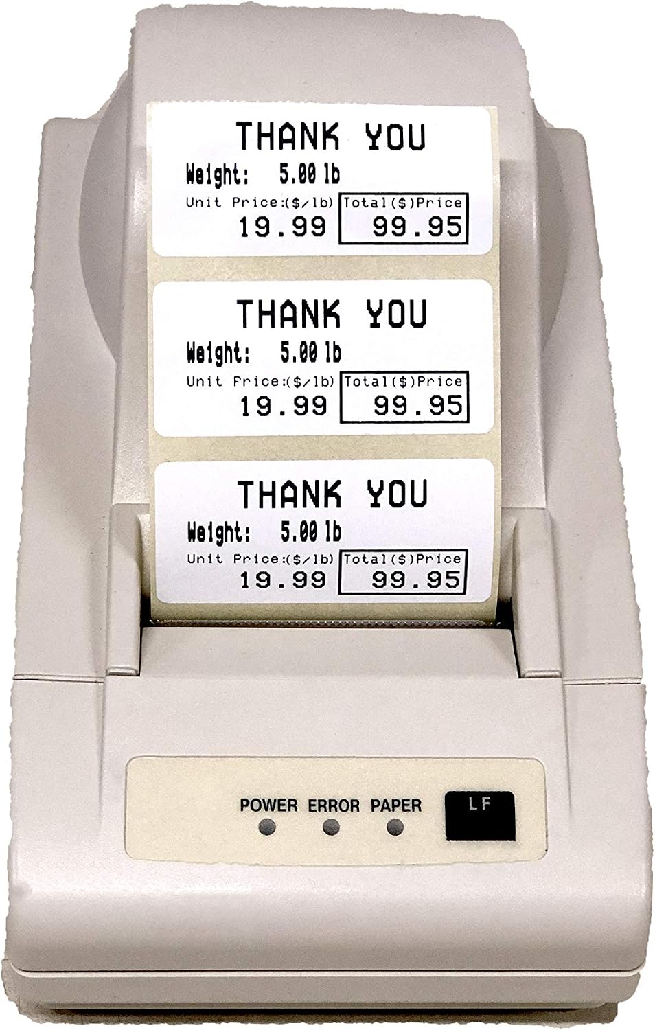 CAS Printing Scale Label Rolls (8060) – Rectangular Blank Thermal Label Rolls | CAS Scale Labels for Grocery Stores