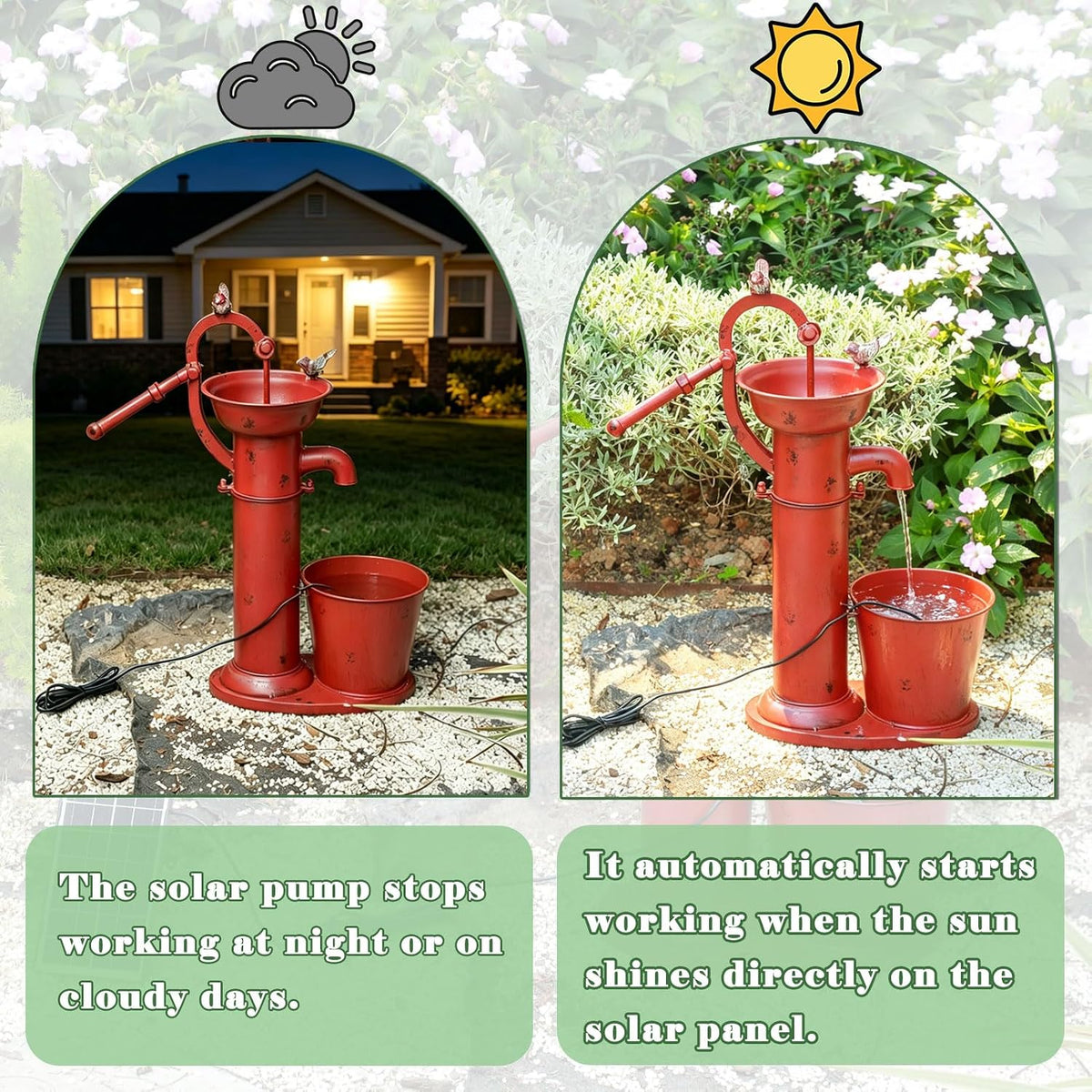 Multifunctional Solar Water Fountain,Solar Bird Bath Fountains