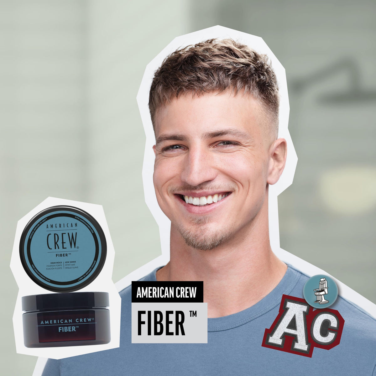 Men's Hair Fiber, High Hold & Low Shine, 3 oz