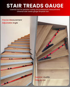 Stair Tread Template Tool, 8" to 60"Jig, Adjustable for Measuring