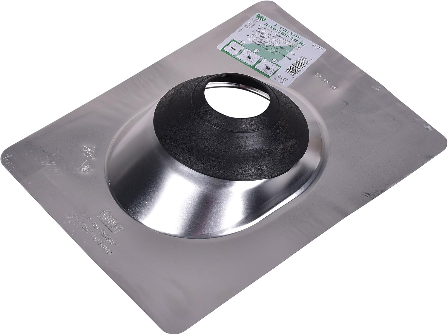 12977 Roof Flashing, 3-Inch-4-Inch, Aluminum