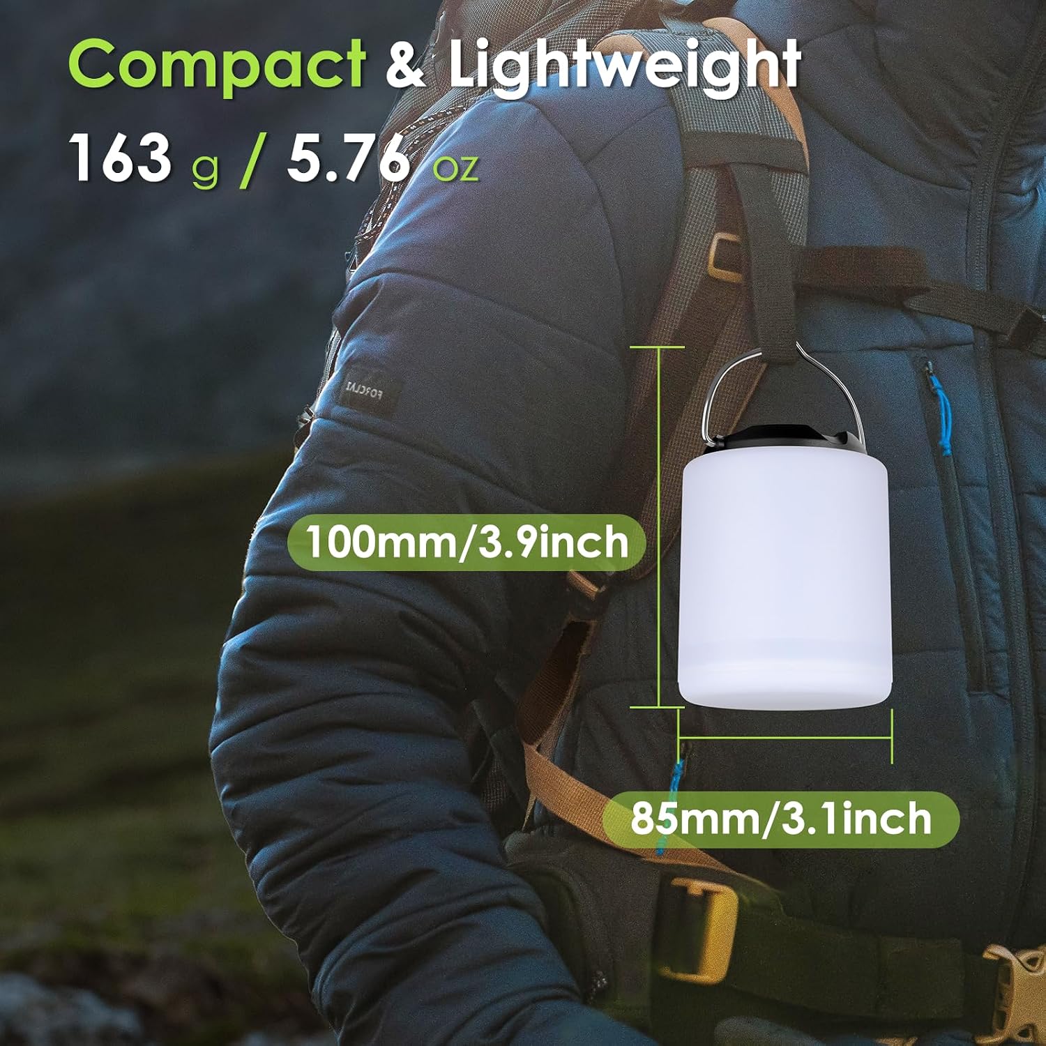 LED Camping Lantern, Rechargeable Camping Light, 4 Modes Outdoor Flashlights Lanterns with 1000LM, Water Resistant