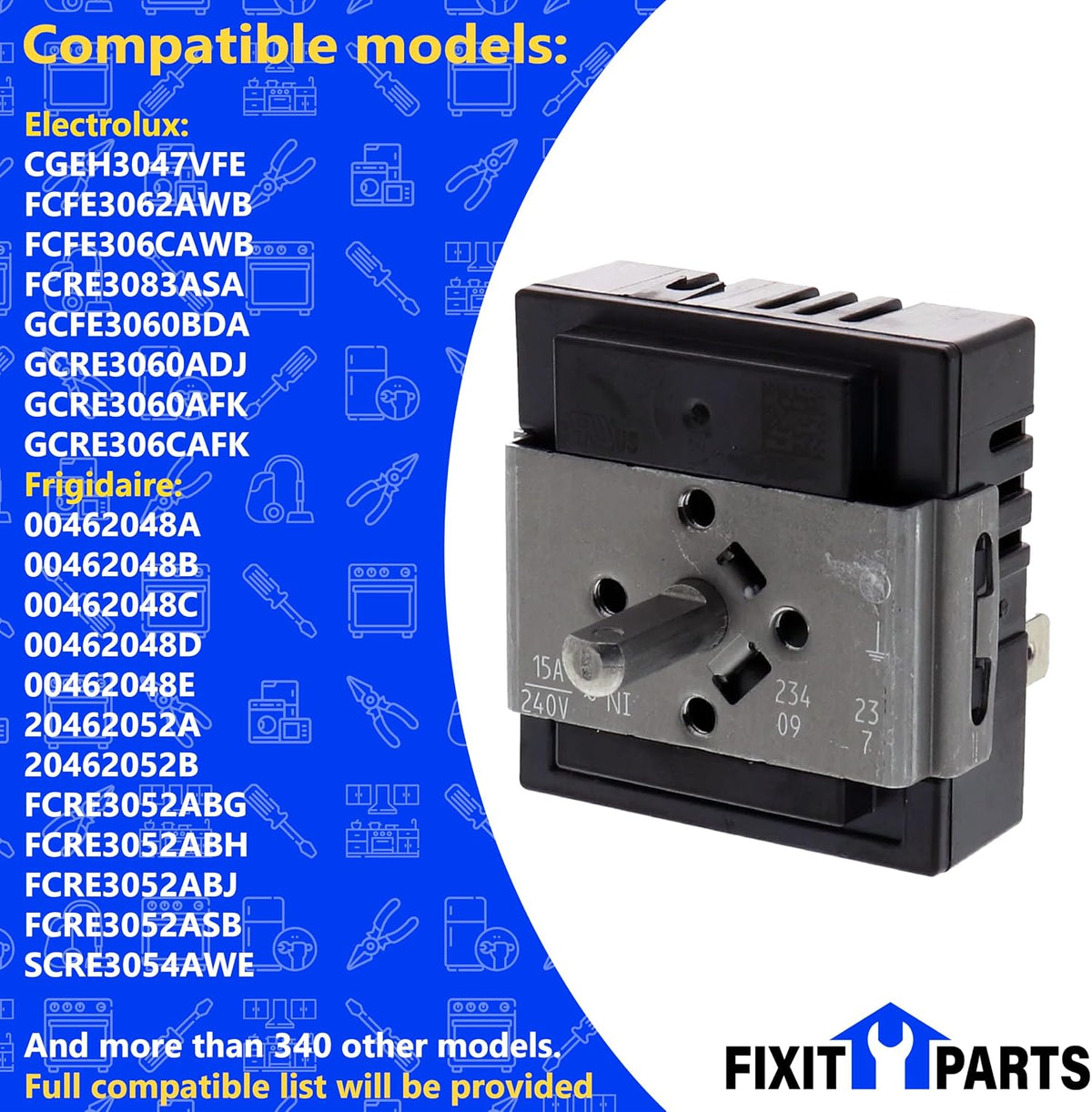 5304522918 140173679014 Range Surface Switch for Electrolux Frigidaire